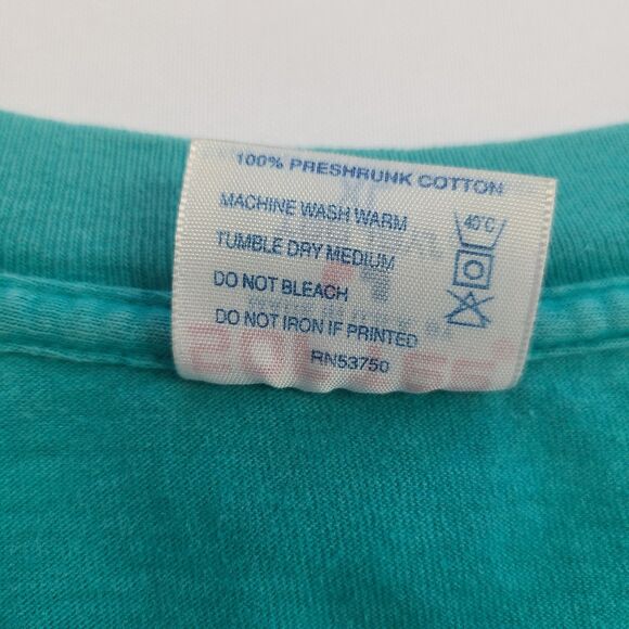 Vintage Single Stitch 90s Cheers Boston Mens Sz XL T Shirt Teal 1992 - Picture 5 of 9